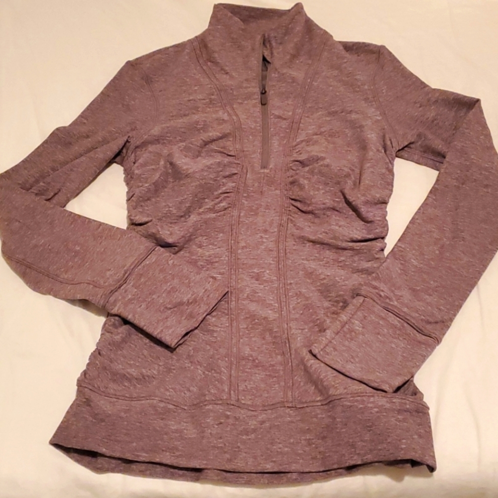 Lululemon Half Zip NWOT heathered purple